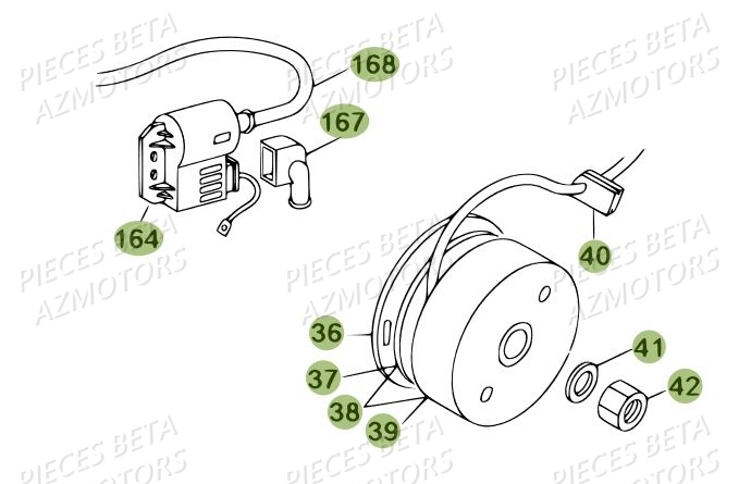 Allumage Du N Serie 100001 A 100056 BETA Pièces BETA REV 80 JUNIOR - [2009]
