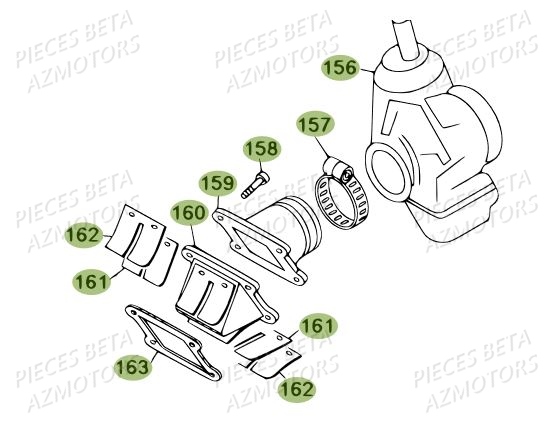 Carburateur BETA Pièces BETA REV 80 JUNIOR - [2009]
