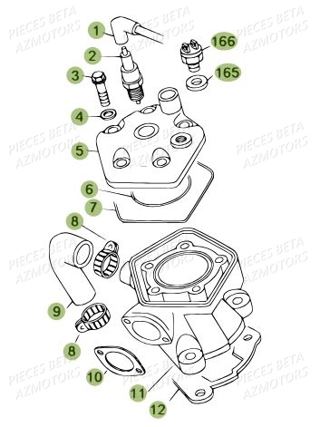 CYLINDRE AZMOTORS REV 80 JUNIOR 13