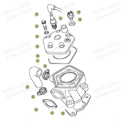 Cylindre BETA Pièces BETA REV 80 JUNIOR - (2015)