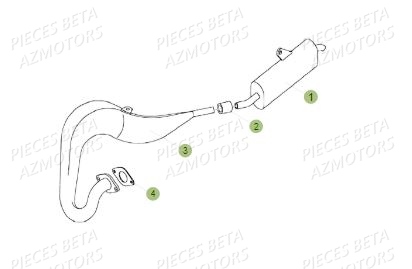 Echappement BETA Pièces BETA REV 80 JUNIOR - (2015)