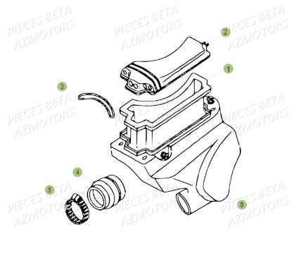 Filtre A Air BETA Pièces BETA REV 80 JUNIOR - (2015)