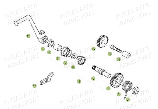 Kick Starter BETA Pièces BETA REV 80 JUNIOR - (2015)