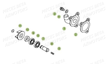 Pompe A Eau BETA Pièces BETA REV 80 JUNIOR - (2015)