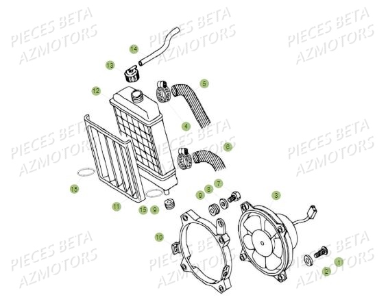 RADIATEUR BETA REV 80 JUNIOR 15