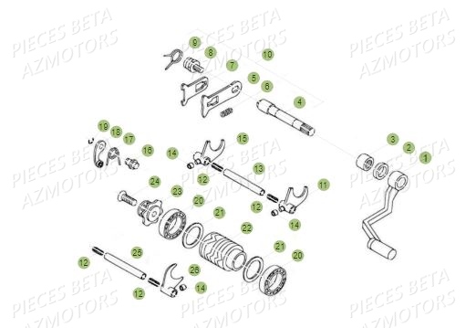 Selecteur BETA Pièces BETA REV 80 JUNIOR - (2015)