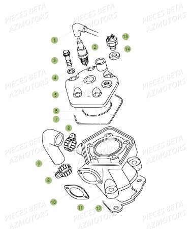 CYLINDRE BETA Pièces BETA REV 80 JUNIOR - [2016]