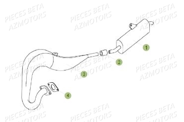 Echappement BETA Pièces BETA REV 80 JUNIOR - (2016)