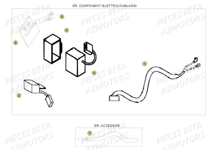 Equipement Electrique BETA Pièces BETA REV 80 JUNIOR - (2016)