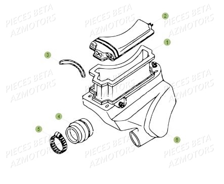 Filtre A Air BETA Pièces BETA REV 80 JUNIOR - (2016)