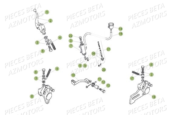 Freins BETA Pièces BETA REV 80 JUNIOR - (2016)