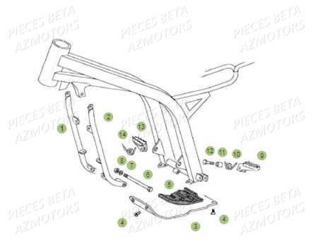 Accessoires Du Chassis BETA Pièces BETA REV 80 JUNIOR - (2017)