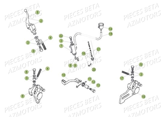 Freins BETA Pièces BETA REV 80 JUNIOR - (2017)