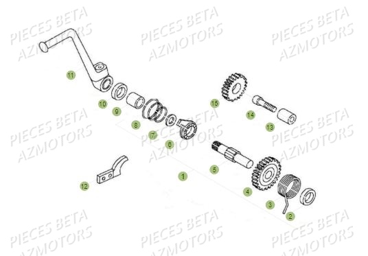 Kick Starter BETA Pièces BETA REV 80 JUNIOR - (2017)