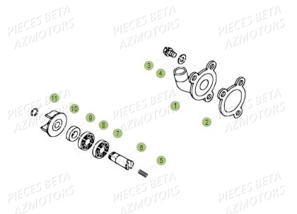 POMPE A EAU pour REV 80 JUNIOR 17