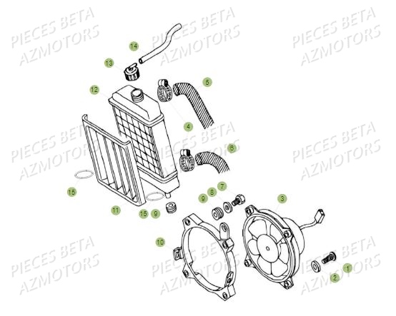 Radiateur BETA Pièces BETA REV 80 JUNIOR - (2017)