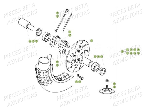 Roue Avant BETA Pièces BETA REV 80 JUNIOR - (2017)