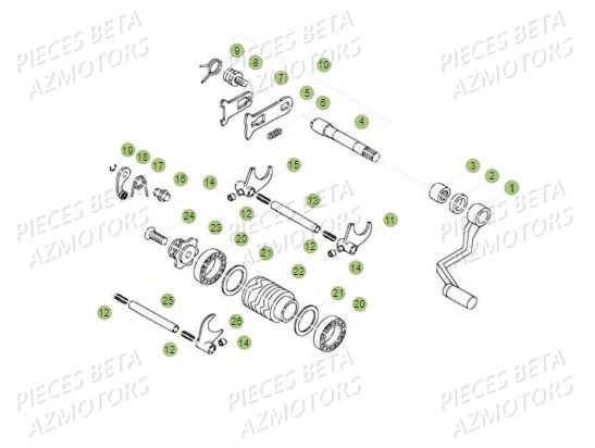 Selecteur BETA Pièces BETA REV 80 JUNIOR - (2017)