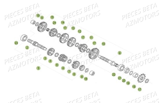 Boite A Vitesses BETA Pièces BETA REV 80 JUNIOR - (2018)