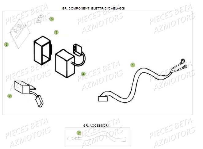 Equipement Electrique BETA Pièces BETA REV 80 JUNIOR - (2018)