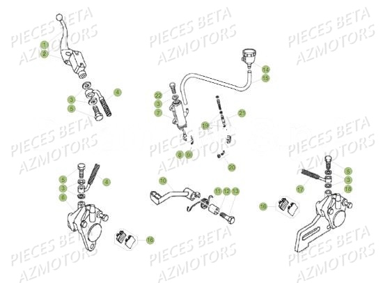 Freins BETA Pièces BETA REV 80 JUNIOR - (2018)