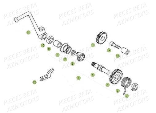 Kick Starter BETA Pièces BETA REV 80 JUNIOR - (2018)