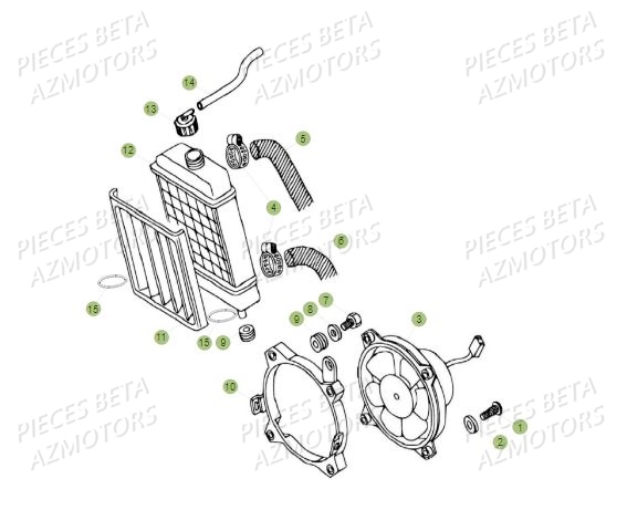 Radiateur BETA Pièces BETA REV 80 JUNIOR - (2018)