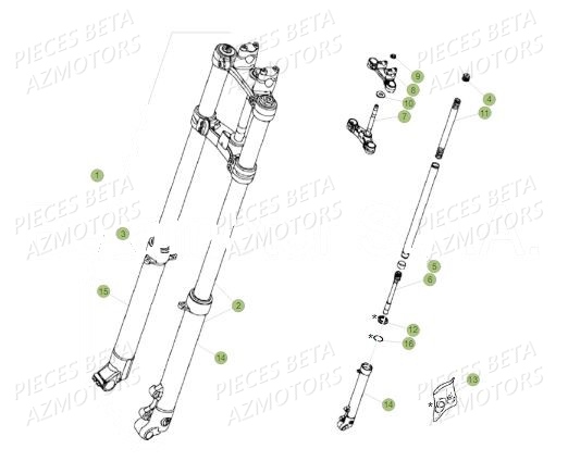 Fourche BETA Pièces BETA REV 80 JUNIOR - (2019)