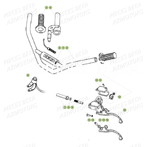 Guidon BETA Pièces BETA REV 80 JUNIOR - (2019)