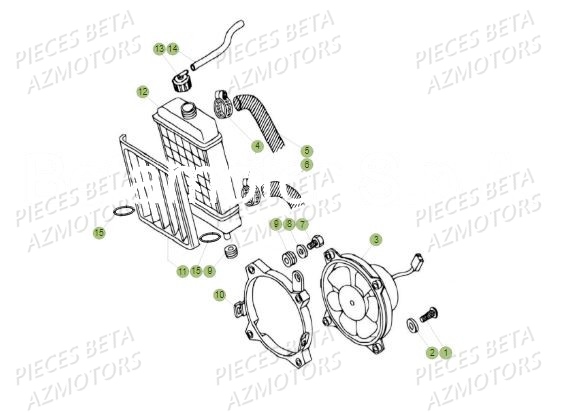 Radiateur BETA Pièces BETA REV 80 JUNIOR - (2019)