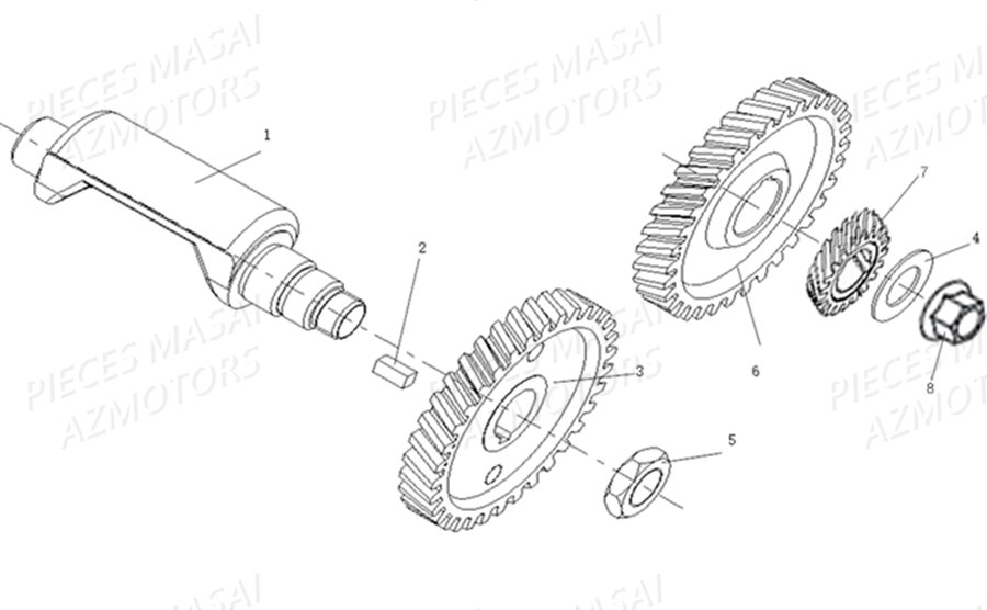 ARBRE EQUILIBRAGE AZMOTORS RIDER 50