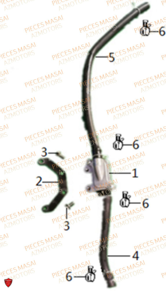 VANNE-ALIMENTATION-D-AIR pour RIDER 50