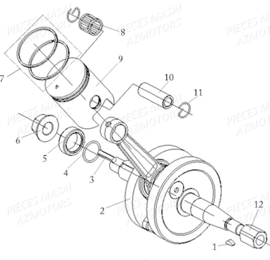VILEBREQUIN PISTON AZMOTORS RIDER 50