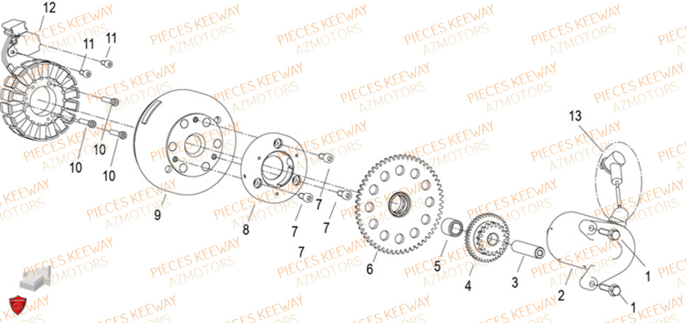 Allumage KEEWAY Pieces KEEWAY RKF 125 Euro5 ABS 2022-2025
