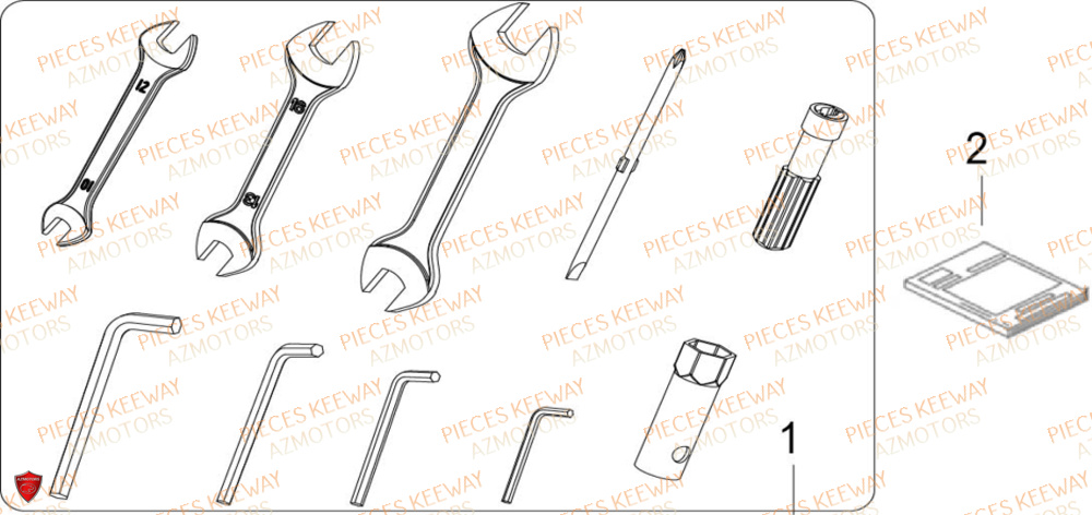 Outils KEEWAY Pieces KEEWAY RKF 125 Euro5 ABS 2022-2025