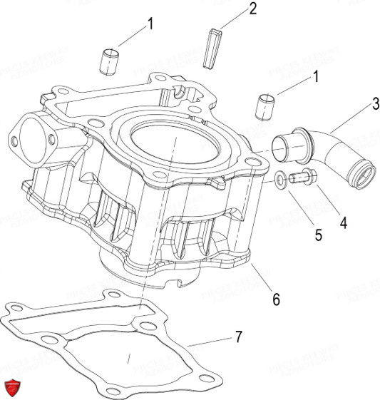 Cylindre KEEWAY Pieces KEEWAY RKF 125 Euro5 2020-2025