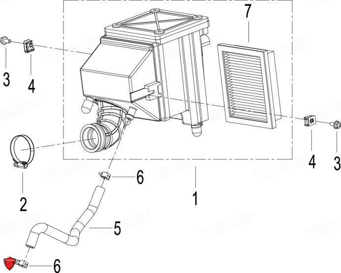 Filtre A Air KEEWAY Pieces KEEWAY RKF 125 Euro5 2020-2025