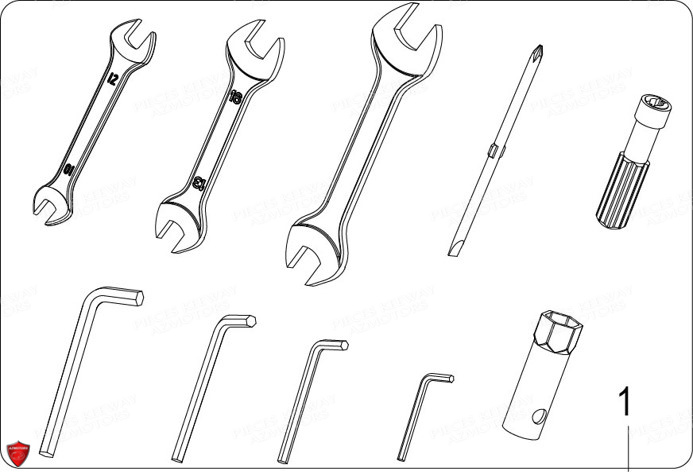 Trousse A Outils KEEWAY Pieces KEEWAY RKF 125 Euro5 (2021)