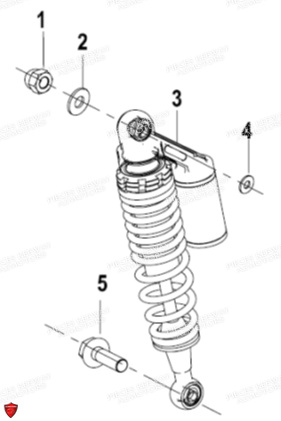 Amortisseur Arriere KEEWAY Pieces KEEWAY RKV 125 Euro4