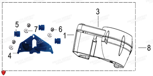 Compteur KEEWAY Pieces KEEWAY RKV 125 Euro4