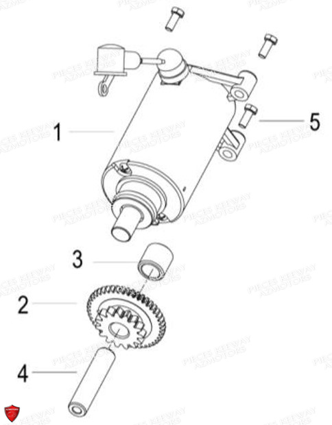 Demarreur KEEWAY Pieces KEEWAY RKV 125 Euro4