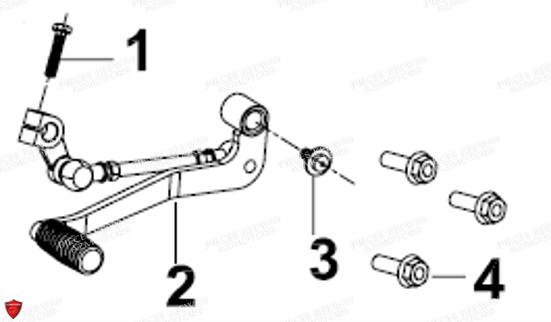 Selecteur De Vitesses KEEWAY Pieces KEEWAY RKV 125 Euro4