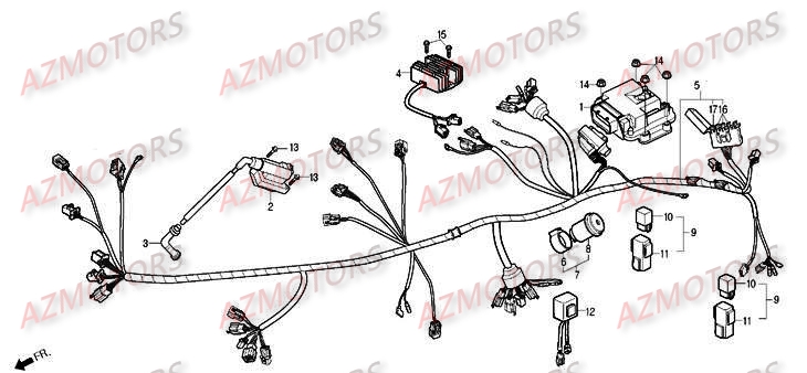 SYSTEME ELECTRIQUE DAELIM ROADSPORT 125