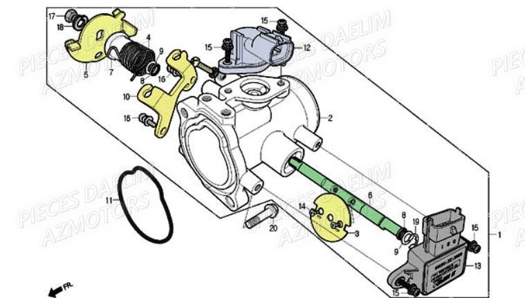 Carburateur DAELIM Pièces Moto DAELIM ROADSPORT 250cc

