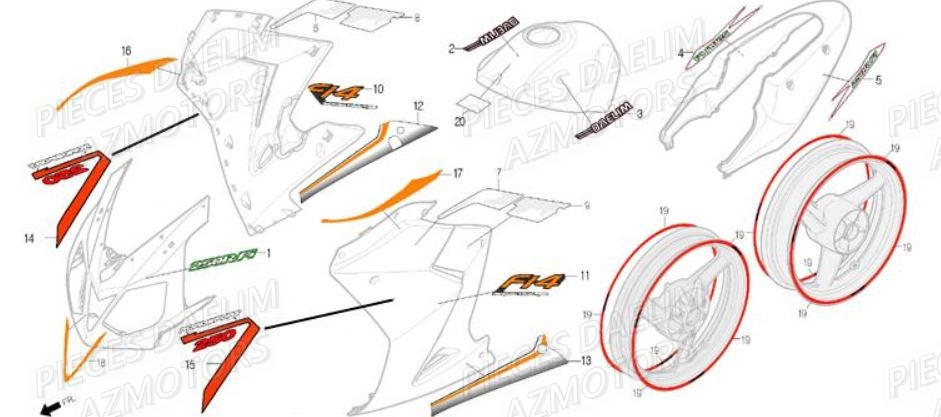 DECORS DAELIM ROADSPORT 250