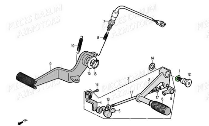 SELECTEUR DAELIM ROADSPORT 250