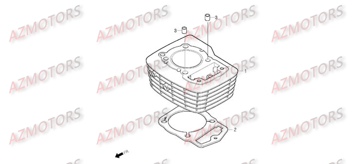 CYLINDRE pour ROADWIN 125 CARBU