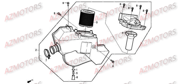 Filtre A Air DAELIM Pièces Moto DAELIM ROADWIN Carbu 125cc

