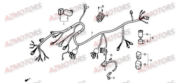 SYSTEME_ELECTRIQUE DAELIM Pièces Moto DAELIM ROADWIN Carbu 125cc