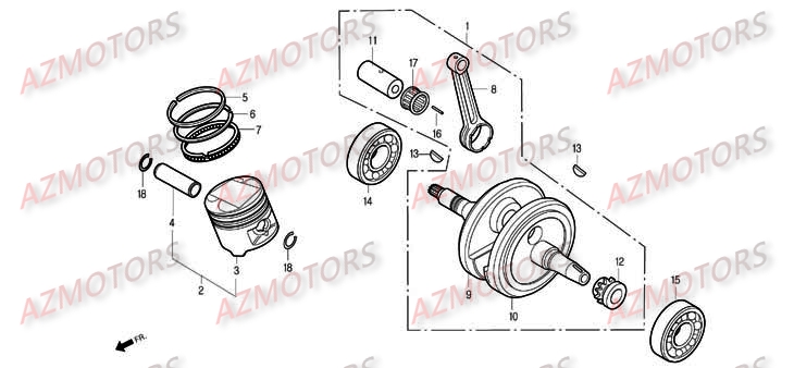 VILEBREQUIN pour ROADWIN 125 CARBU